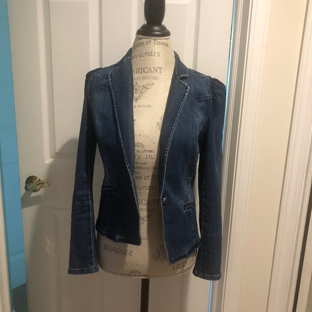 Inc denim blazer